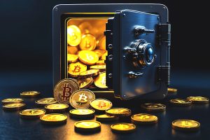 Bitcoin-Münzen in einem Tresor (Foto: Freepik, graphicmoon) Bitcoin : Schleichende Verknappung - neue Millionen-Prognose von Cathie Wood!
